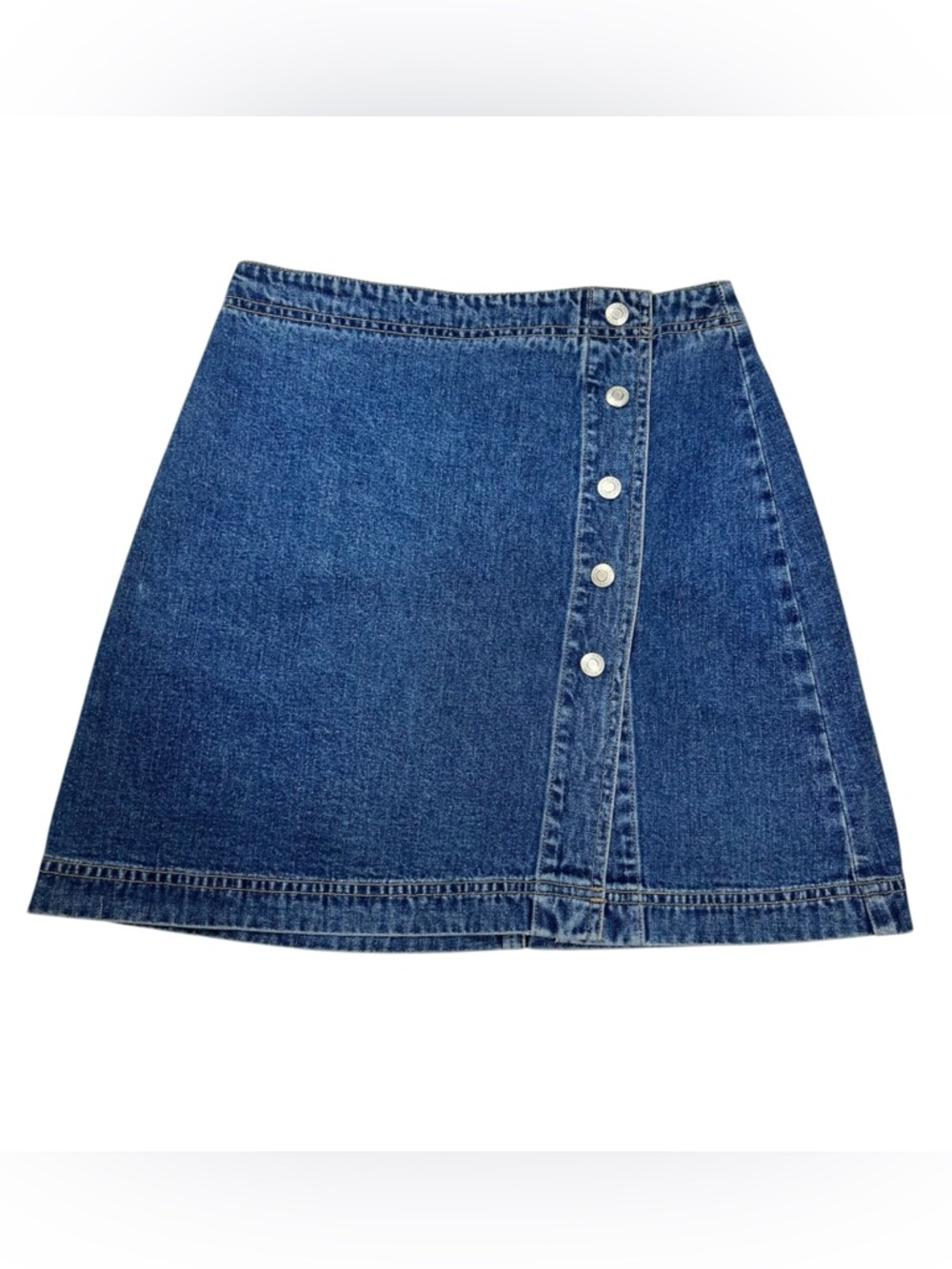 GAP Y2K Button Down Denim Skirt Women's Size 2 - Picture 1 of 9